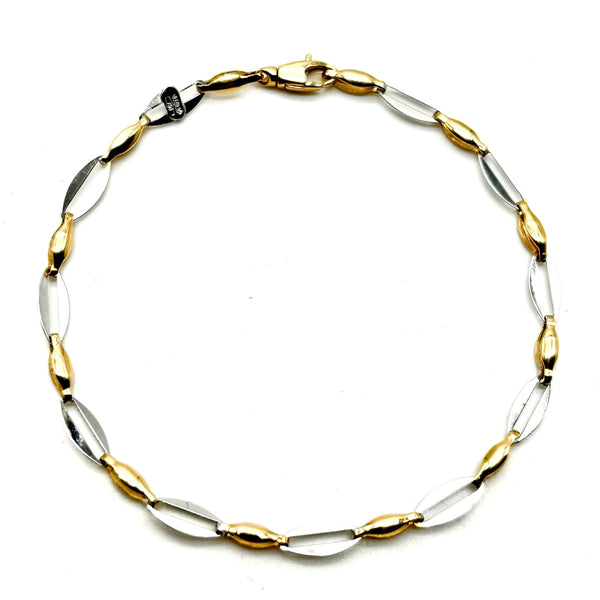 18K GOLD DOGE CHAIN BRACELET - HANDMADE IN ITALY