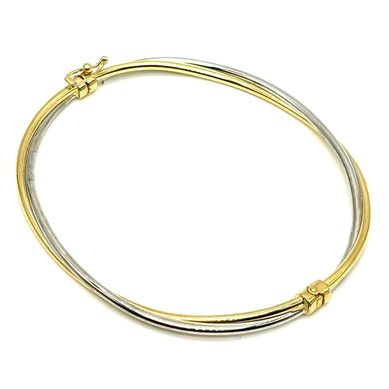 18K GOLD BANGLE BRACELET - HANDMADE IN ITALY