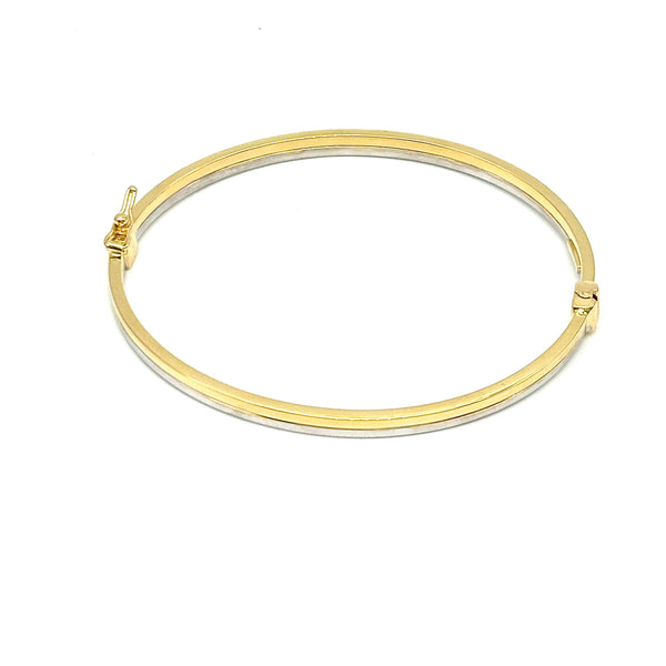 18K GOLD BANGLE BRACELET - HANDMADE IN ITALY