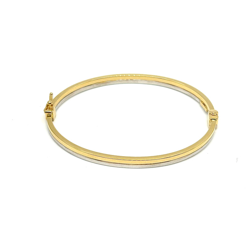 18K GOLD BANGLE BRACELET - HANDMADE IN ITALY