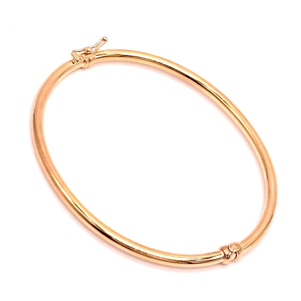 18K GOLD BANGLE BRACELET - HANDMADE IN ITALY