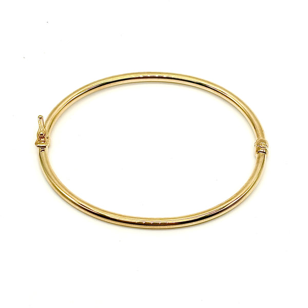 18K GOLD BANGLE BRACELET - HANDMADE IN ITALY