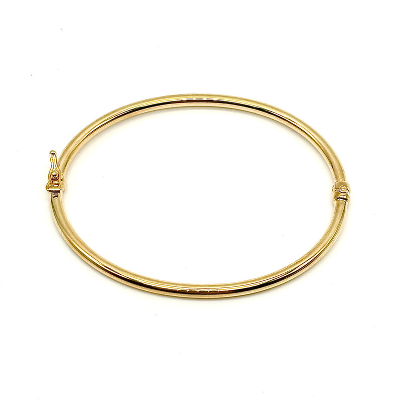 18K GOLD BANGLE BRACELET - HANDMADE IN ITALY