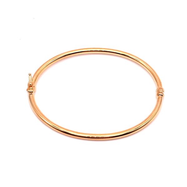 18K GOLD BANGLE BRACELET - HANDMADE IN ITALY