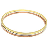 18K GOLD BANGLE BRACELET - HANDMADE IN ITALY