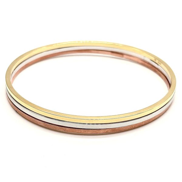 18K GOLD BANGLE BRACELET - HANDMADE IN ITALY