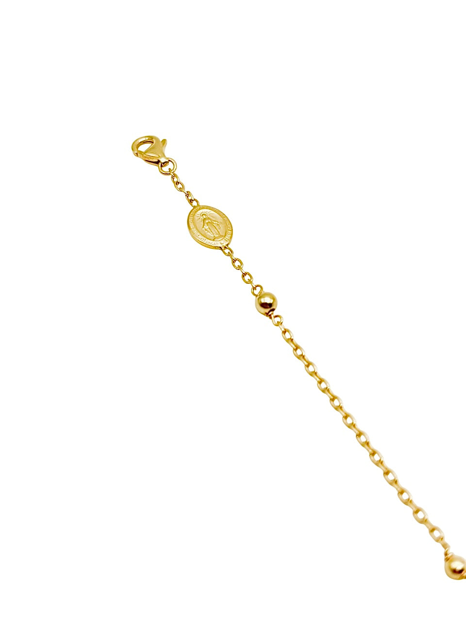 18K GOLD ROSARY BRACELET - HANDMADE IN ITALY