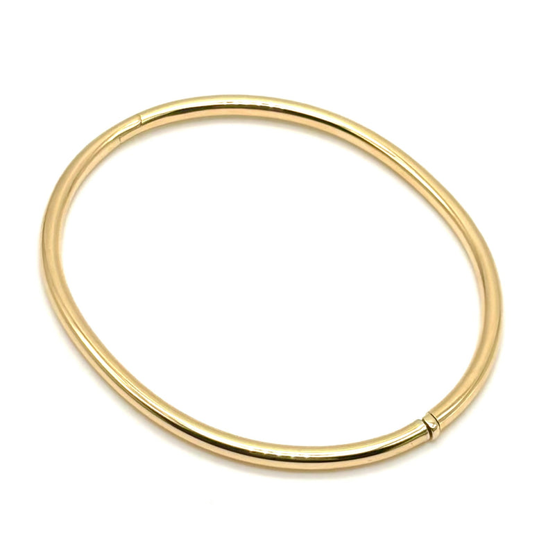 18K GOLD BANGLE BRACELET - HANDMADE IN ITALY