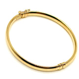 18K GOLD BANGLE BRACELET - HANDMADE IN ITALY