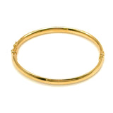 18K GOLD BANGLE BRACELET - HANDMADE IN ITALY