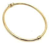 18K GOLD BANGLE BRACELET - HANDMADE IN ITALY