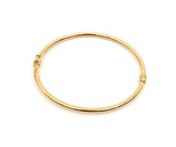 18K GOLD BANGLE BRACELET - HANDMADE IN ITALY