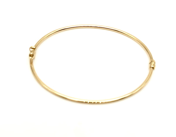 18K GOLD BANGLE BRACELET - HANDMADE IN ITALY