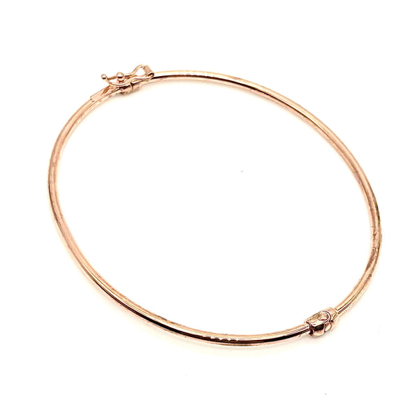 18K GOLD BANGLE BRACELET - HANDMADE IN ITALY