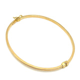 18K GOLD BANGLE BRACELET - HANDMADE IN ITALY