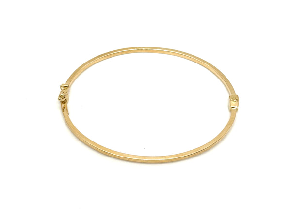 18K GOLD BANGLE BRACELET - HANDMADE IN ITALY