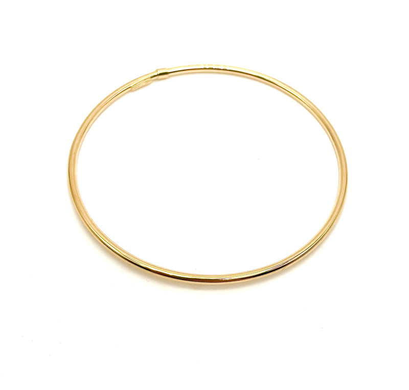 18K GOLD BANGLE BRACELET - HANDMADE IN ITALY