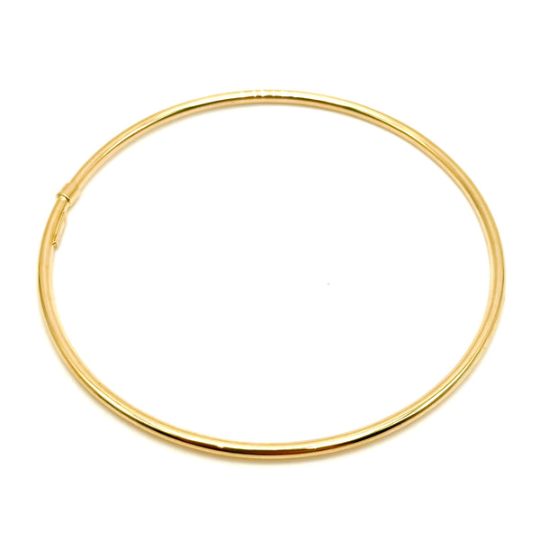 18K GOLD BANGLE BRACELET - HANDMADE IN ITALY