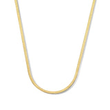 18K GOLD HERRINGBONE NECKLACE - HANDMADE IN ITALY