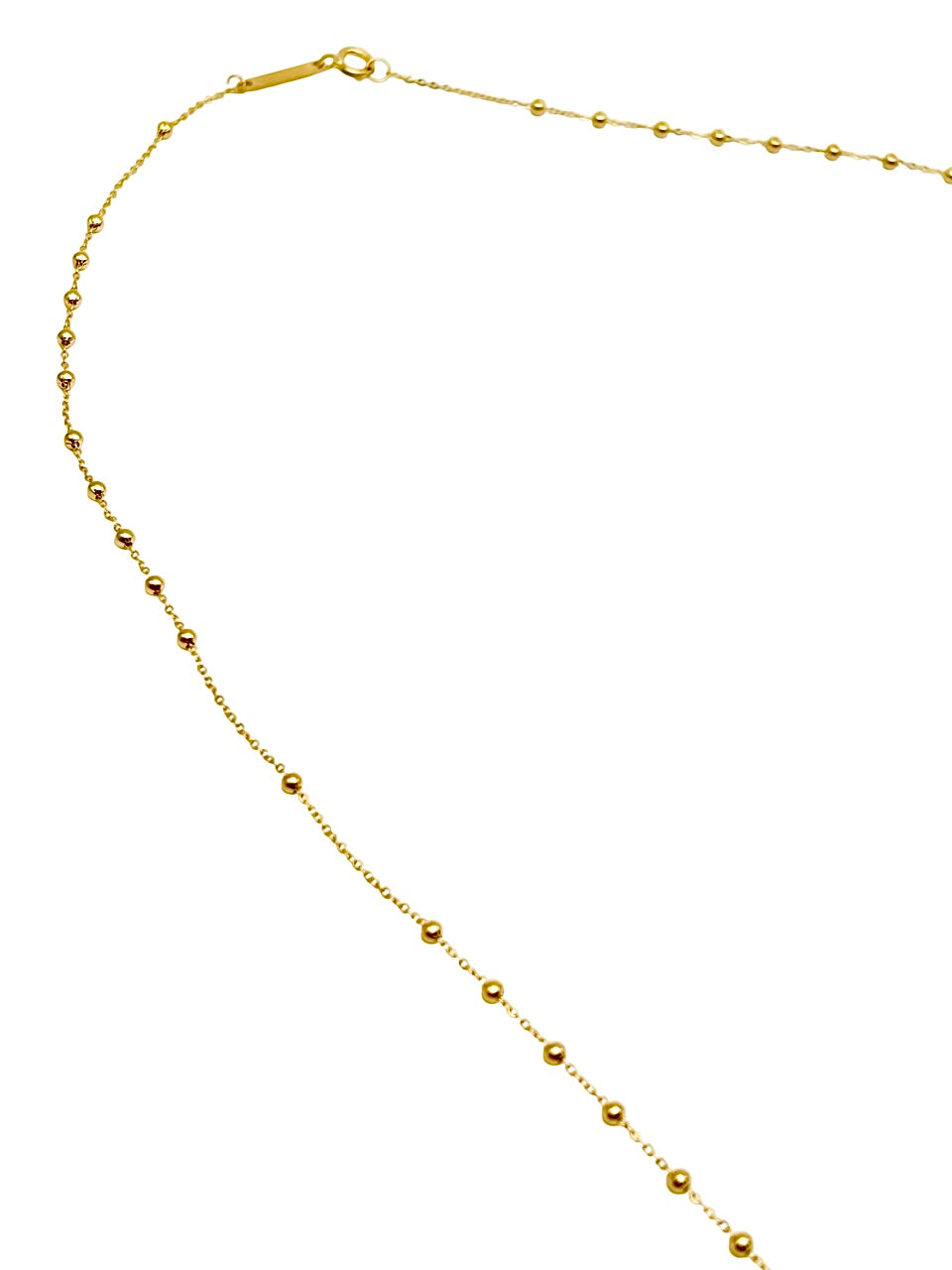 18K GOLD ROSARY NECKLACE - HANDMADE IN ITALY