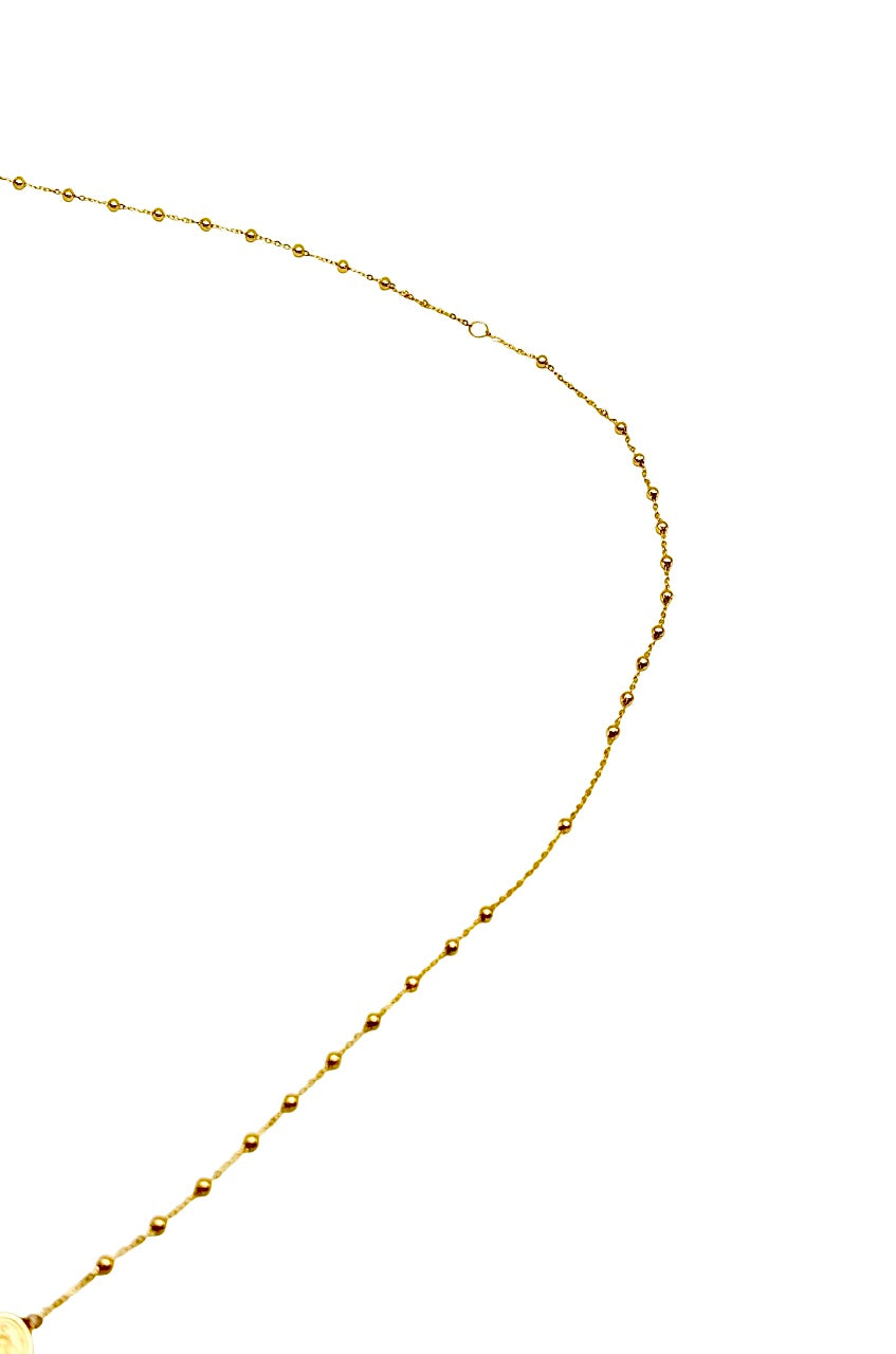 18K GOLD ROSARY NECKLACE - HANDMADE IN ITALY