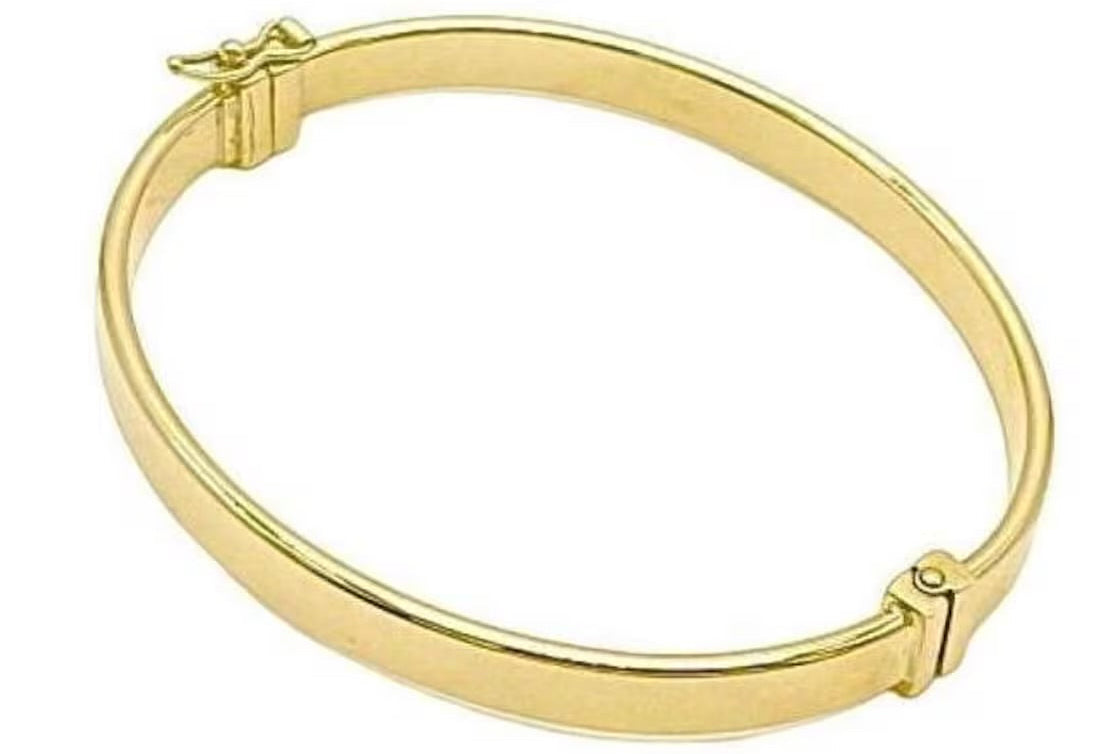 18K GOLD BANGLE BRACELET - HANDMADE IN ITALY