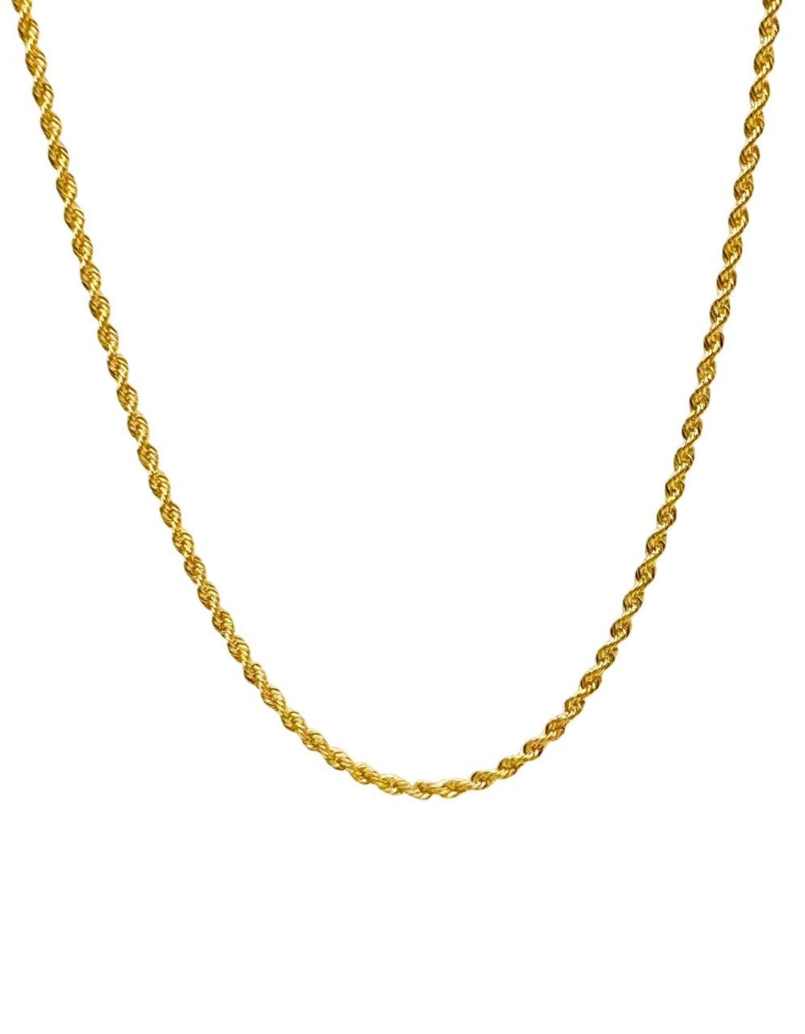 18K GOLD ROPE CHAIN - HANDMADE IN ITALY