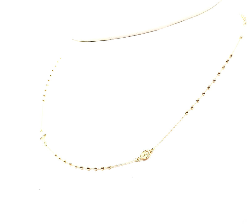 18K GOLD GABRIELLA ROSARY NECKLACE - HANDMADE IN ITALY