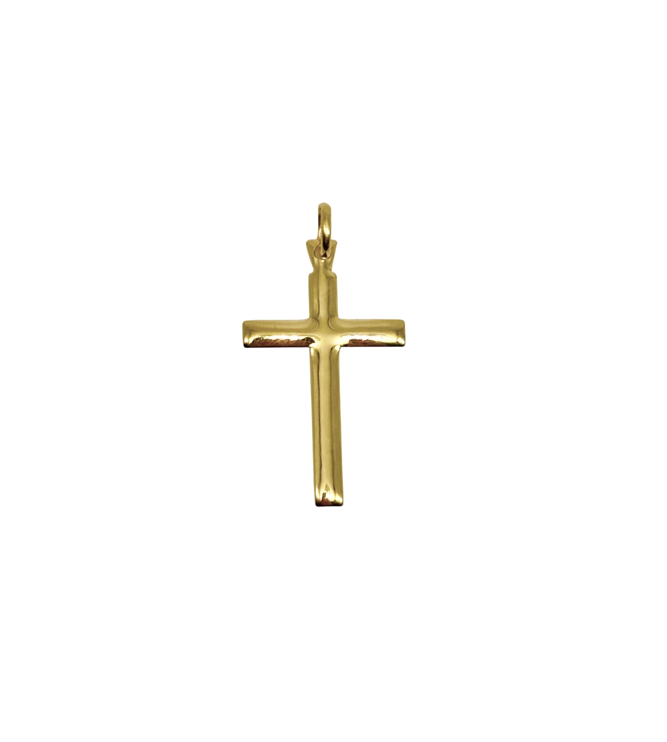 18K GOLD FRANCESCO CROSS - HANDMADE IN ITALY