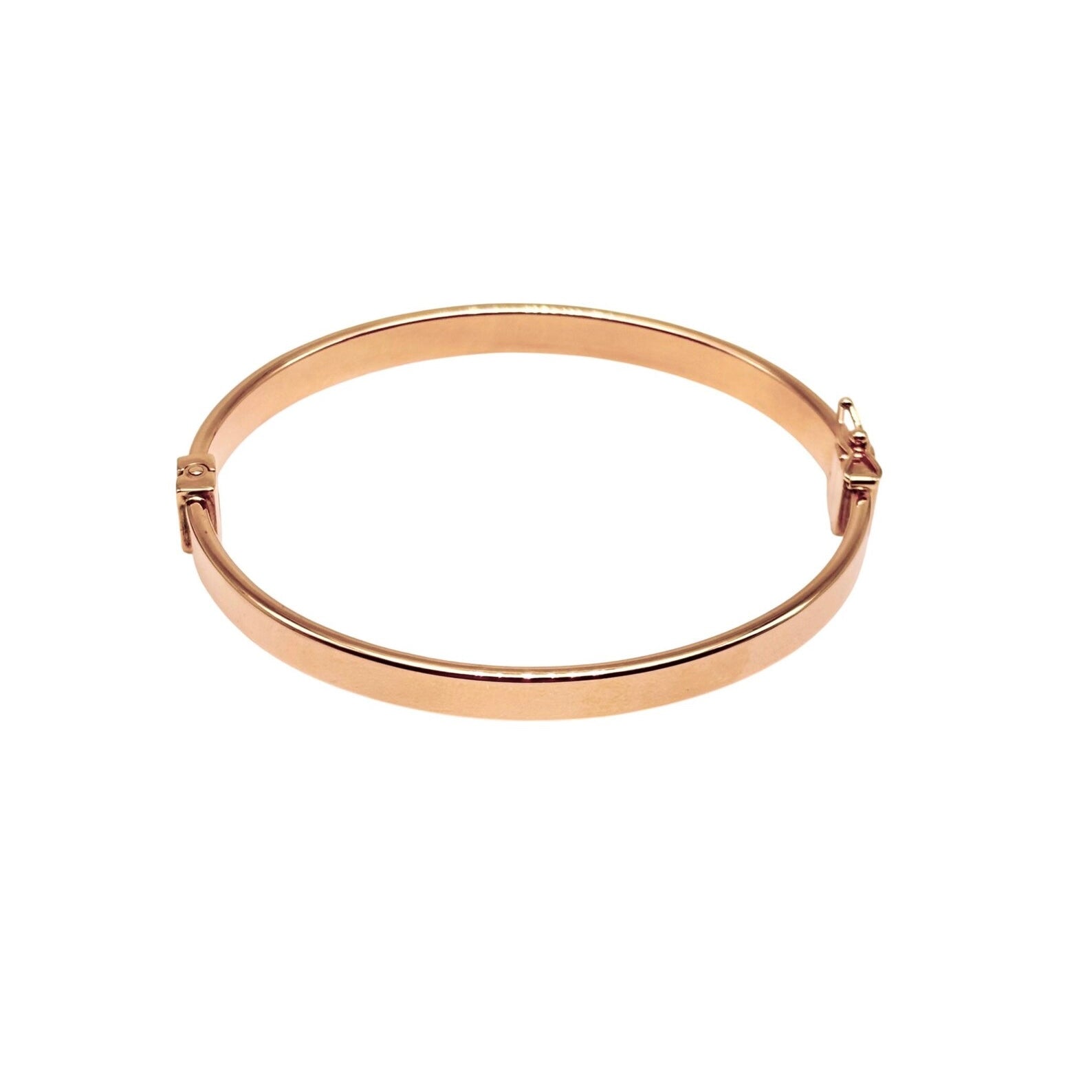 18K GOLD BANGLE BRACELET - HANDMADE IN ITALY