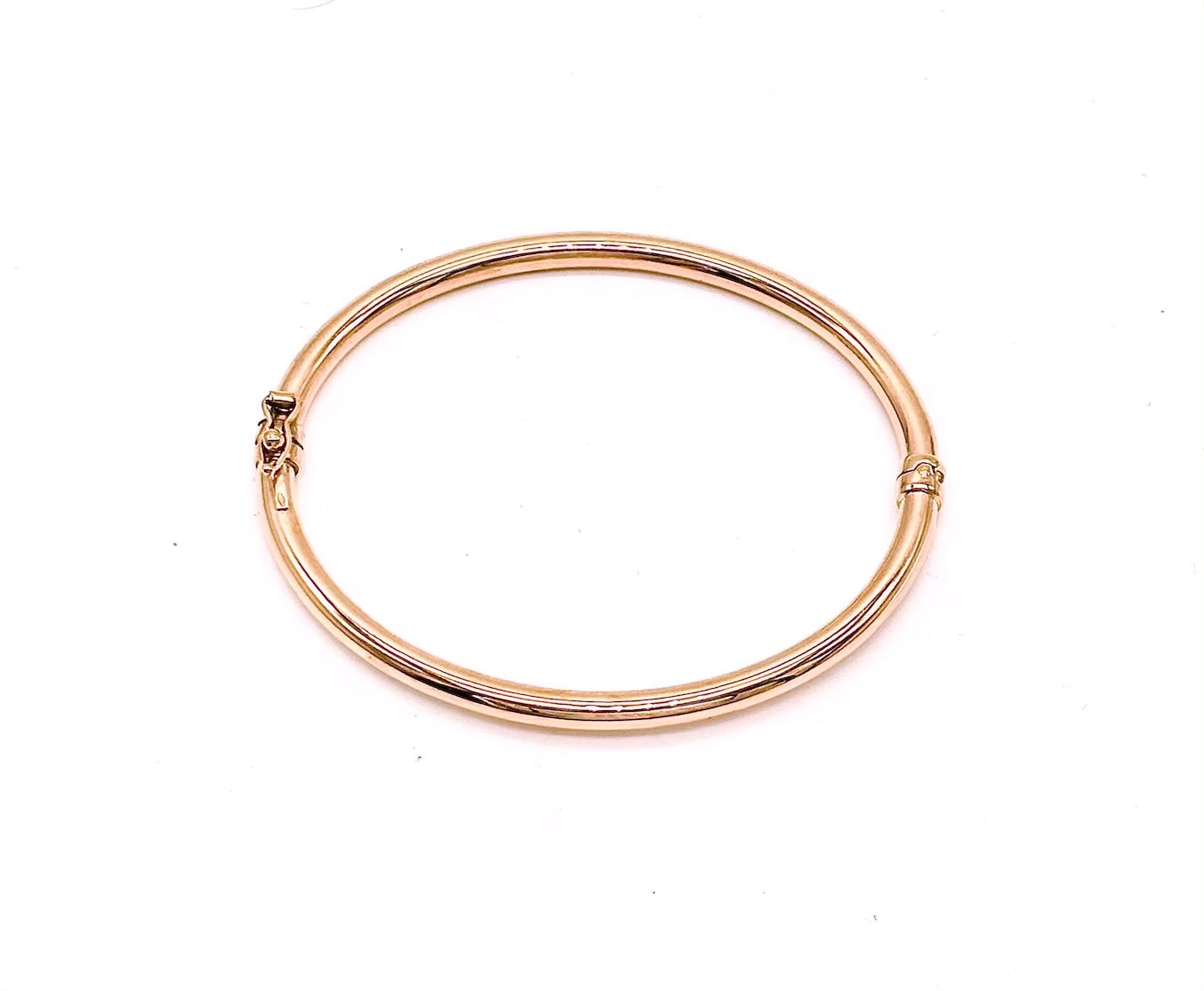 18K GOLD BANGLE BRACELET - HANDMADE IN ITALY