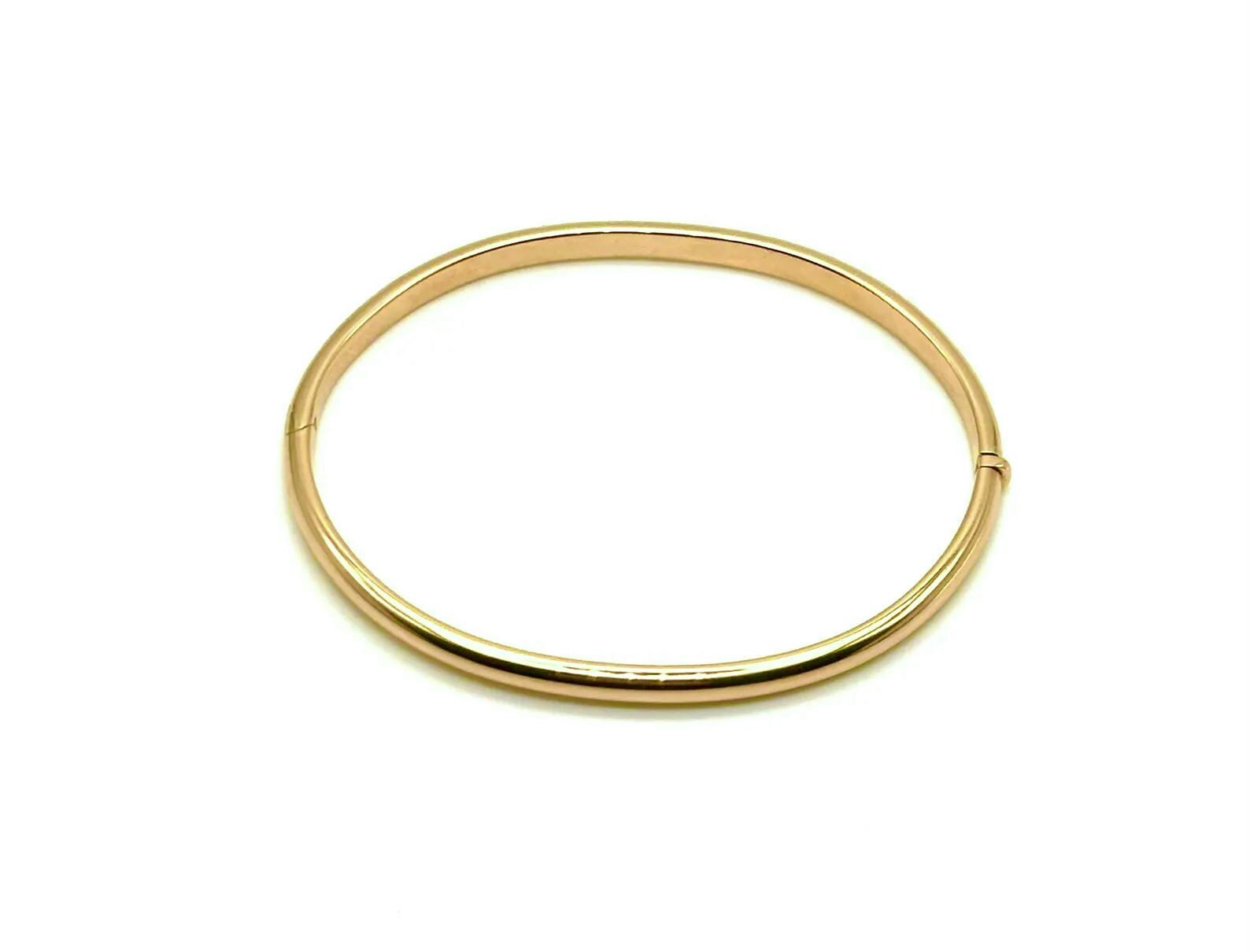 18K GOLD BANGLE BRACELET - HANDMADE IN ITALY