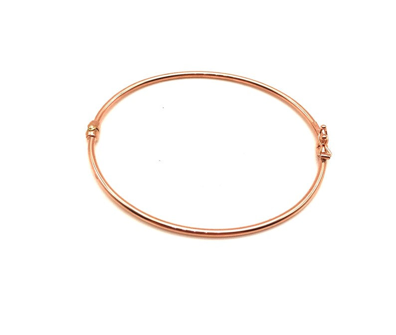 18K GOLD BANGLE BRACELET - HANDMADE IN ITALY