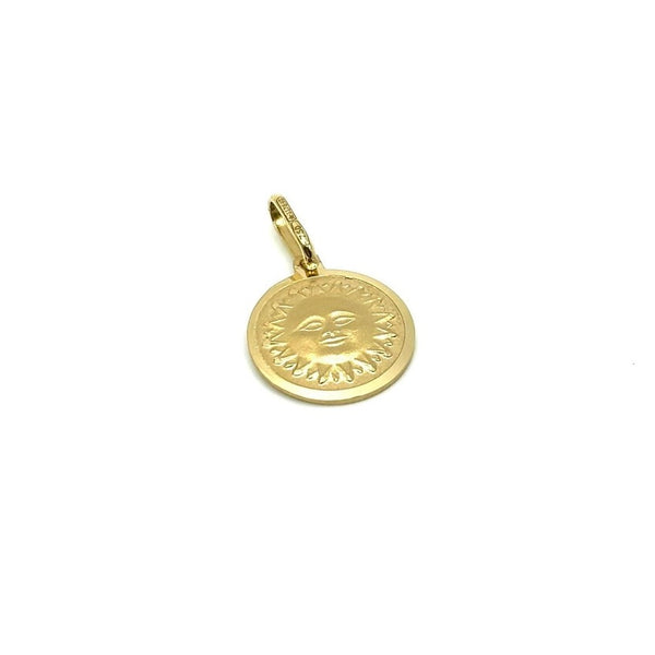 18K GOLD SUN PENDANT - HANDMADE IN ITALY