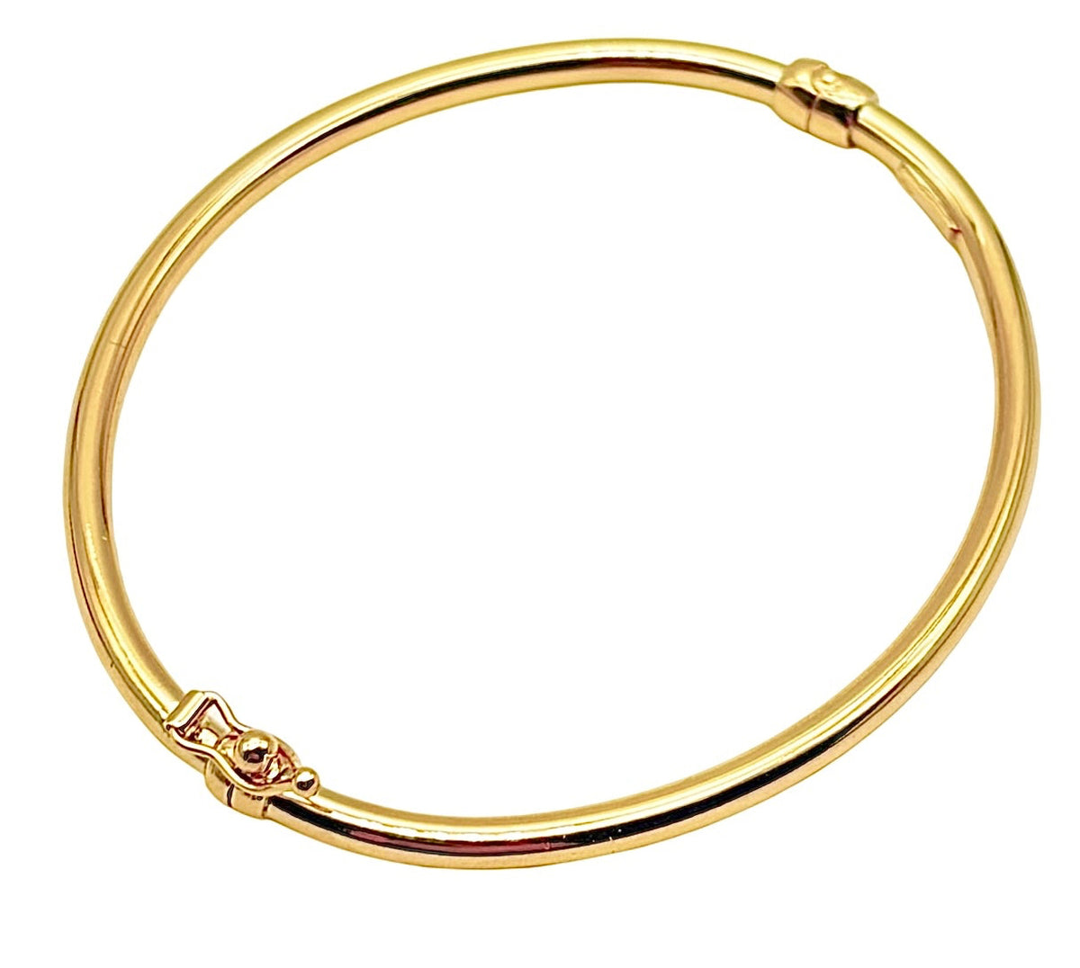 18K GOLD BANGLE BRACELET - HANDMADE IN ITALY