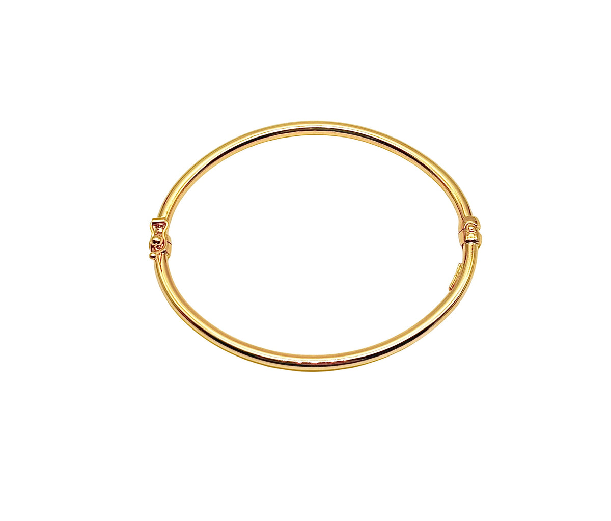 18K GOLD BANGLE BRACELET - HANDMADE IN ITALY