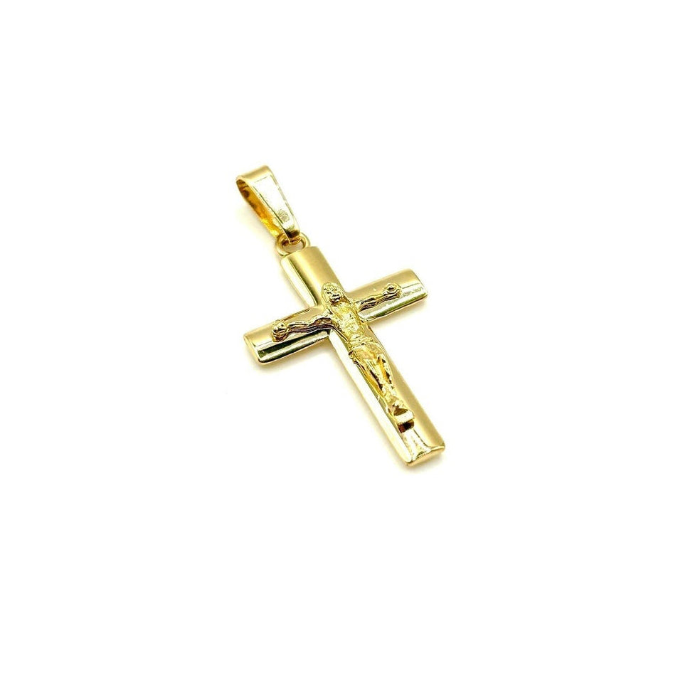 18K GOLD CRUCIFIX - HANDMADE IN ITALY