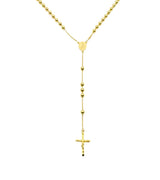 18K GOLD NARCISO ROSARY NECKLACE - HANDMADE IN ITALY