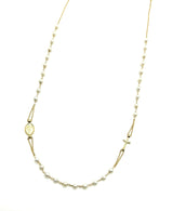 18K GOLD ROSARY NECKLACE - HANDMADE IN ITALY