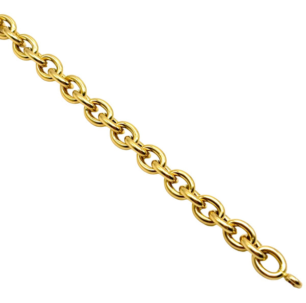 18K GOLD OCEANIA ROLO CHAIN BRACELET - HANDMADE IN ITALY