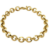 18K GOLD TOSCA ROLO CHAIN BRACELET - HANDMADE IN ITALY