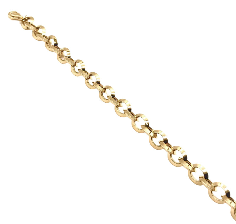 18K GOLD TOSCA ROLO CHAIN BRACELET - HANDMADE IN ITALY