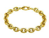 18K GOLD ROLO CHAIN BRACELET - HANDMADE IN ITALY