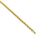 18K GOLD MARIANNA ROLO CHAIN BRACELET - HANDMADE IN ITALY