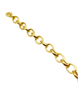 18K GOLD KYOTO ROLO CHAIN BRACELET - HANDMADE IN ITALY