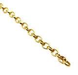 18K GOLD KYOTO ROLO CHAIN BRACELET - HANDMADE IN ITALY