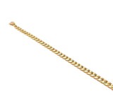 18K GOLD VAL GARDENA CUBAN CHAIN BRACELET - HANDMADE IN ITALY