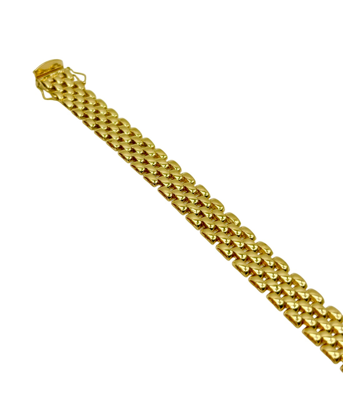 18K GOLD PANTHER LINK BRACELET - HANDMADE IN ITALY