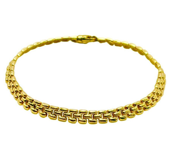 18K GOLD SIMONA PANTHER CHAIN BRACELET - HANDMADE IN ITALY