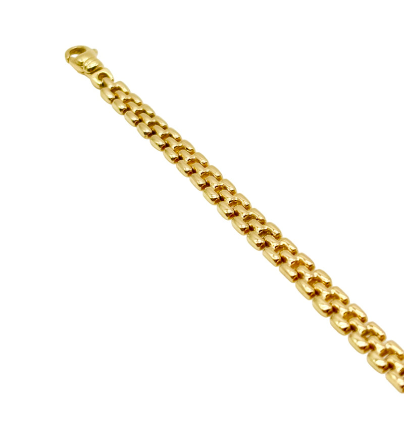 18K GOLD SIMONA PANTHER CHAIN BRACELET - HANDMADE IN ITALY